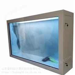 河北省廊坊市 32寸透明展示柜 75寸液晶透明屏  金码筑