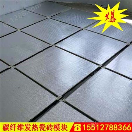 发热瓷砖模块 发热地板砖 适用保温取暖电地暖 600*600支持定制