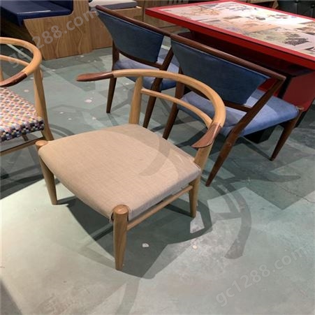 青岛实木椅子 新中式仿古实木椅 餐厅酒店橡木椅子 来图来样定制