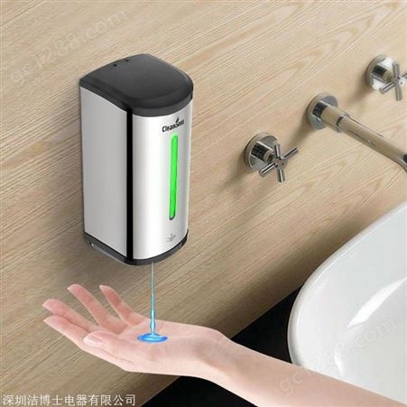 洁博士不锈钢皂液器洗手间壁挂皂液机嵌入洗手液器