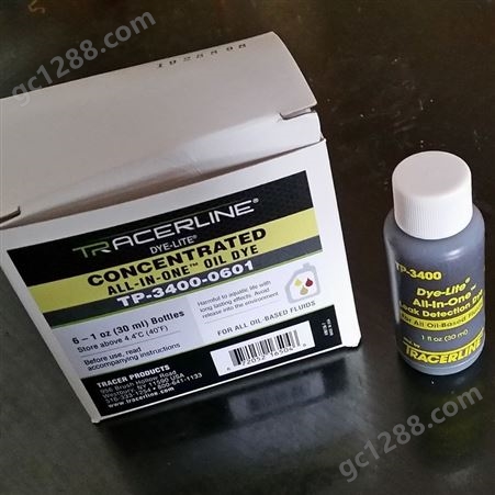 美国TP3400-1P6汽车油基系统荧光检漏剂机油液压油检漏剂荧光绿