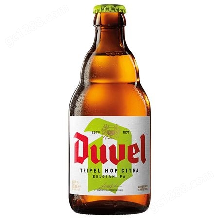 督威（DuveL）比利时原瓶进口精酿 三花啤酒 330ml*24瓶