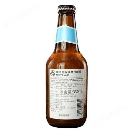 【可开专票】常陆野猫头鹰白啤酒日本进口330ml*24瓶每箱