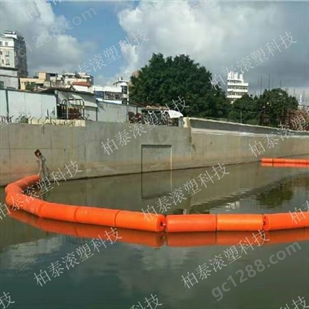 河道水库一体式拦污浮筒 水面拦渣浮筒