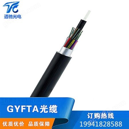 4芯非金属架空铠装光纤12芯36芯GYFTA-8B1.3单模管道24芯通信光缆