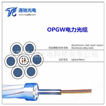 江苏OPGW-36B1-110 opgw电力光缆 TCGD/通驰光电 24芯36芯48芯72芯光缆定做各种型号