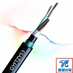 光缆 GYFTZY53-16B1 TCGD/通驰光电 铠装非金属阻燃直埋光缆 GYFTZY53光缆 24芯导线光缆