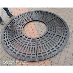 工匠 1.5米外径铸铁树池篦子 圆形方形铸铁树围子