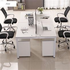 单人办公卡位 定制职员办公桌 现代简约组合办公桌 保良家具供应