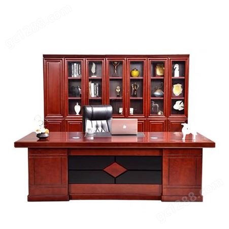 云南欧式单位班公桌 经理主管办公班台 保良家具生产 怒江办公家具老板桌