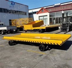 8吨框架平板拖车 工地用钢筋转运牵引拖车 山东德沃 支持定制