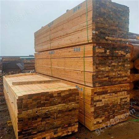 工厂供应辐射松建筑木方 耐酸碱进口方木出售禄森