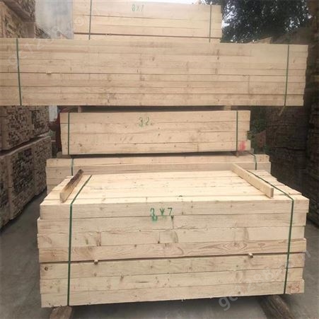禄森4x8工地建筑木方规格 白松方木材质坚韧