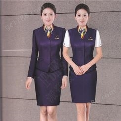 简阳市女士前台领班经理主管酒店工作服套装订做厂家派登服饰