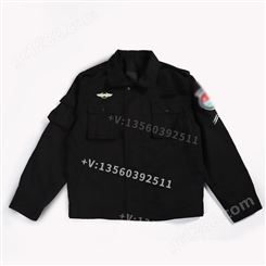 09款安检夹克 上海虹桥机场安检夹克常服 黑色加厚格子耐寒安检外套 安检服厂家