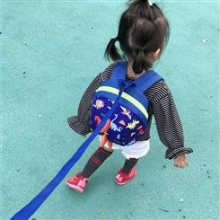 幼儿园防走失牵引绳小书包1-3-5岁幼童男童女童背包批发
