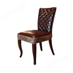聚焦美家具定制法式风格实木椅子 欧式拉扣椅子来图来样定做