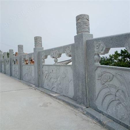 花坛石栏杆 石栏杆直营石材精雕好 供应大量石材石栏杆