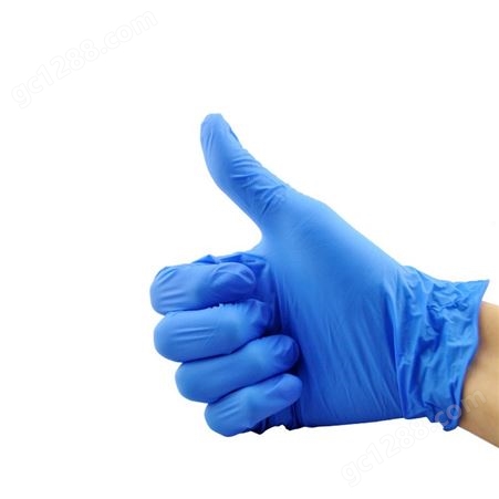 AMMEX爱马斯APFNCHD一次性深蓝色丁腈手套 耐用型-无粉-麻面