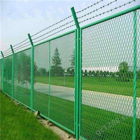 金德隆 公路机场护栏网喷塑 警戒色隔离护栏