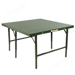 野外折叠桌钢制手提箱式餐桌多用折叠式指挥作业桌折叠式可升降野外餐桌