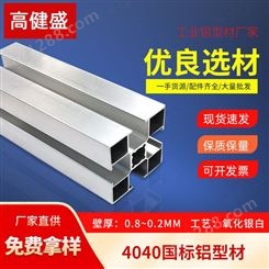 国标4040铝型材工业铝型材厂家0.8mm壁厚起批发
