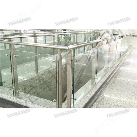 商场酒店大厦走道护栏玻璃栏杆 楼梯玻璃护栏 中空夹胶玻璃栏河