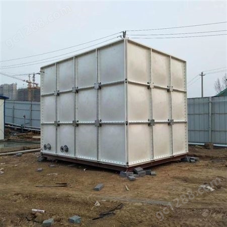 众邦组合式玻璃钢水箱 屋顶玻璃钢消防水箱 不锈钢镀锌板水箱