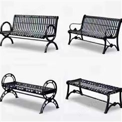 按需定制 休闲长条凳 公园庭院排椅 小区欧式椅 可定制