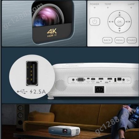 明基TK850投影仪家用卧室客厅小型真4K超高清HDR高亮家庭影院无屏投影电视benq投影机