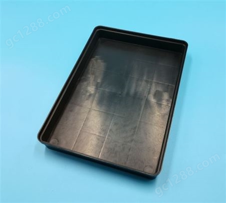 加厚黑色耐高温塑胶方盘零件盒 电子配件周转托盘 防静电塑料方盆