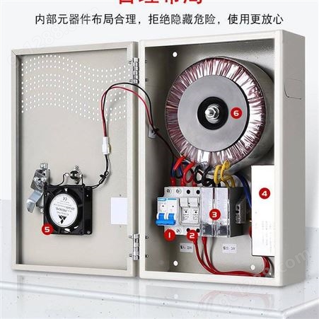 征西地暖供暖墙暖加热电源箱4000W(环型变压器220V/24-36V)
