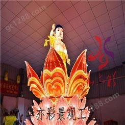 华亦彩定制策划制作大型中国龙造型花灯传统灯笼工艺户外造型灯展