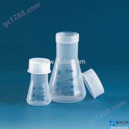 塑料锥形瓶，宽颈，PP材质，1000 ml，瓶口规格 45/40，含旋盖 93185