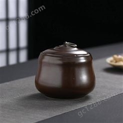 旅行茶叶罐陶瓷紫砂密封罐 防潮大号存储罐 半斤装通用红绿茶茶叶罐