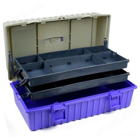 老A（LAOA）三层塑料多功能工具箱19.5英寸 LA109519