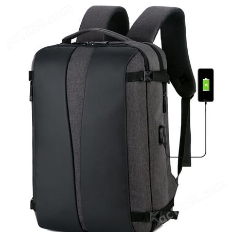 双肩大容量15.6寸电脑包旅行商务包男士上班通勤包