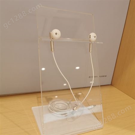 速买宝亚克力展示架水晶耳塞支架头戴式耳机支架数码5产品展示板
