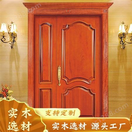 森雕木工 实木复合烤漆门 雕刻门室内卧室全套实木定制木门
