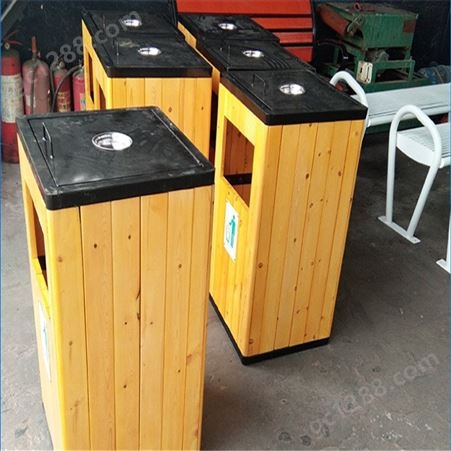 重庆垃圾箱厂家 阿力达 钢木垃圾桶 单桶环卫垃圾桶 现货销售