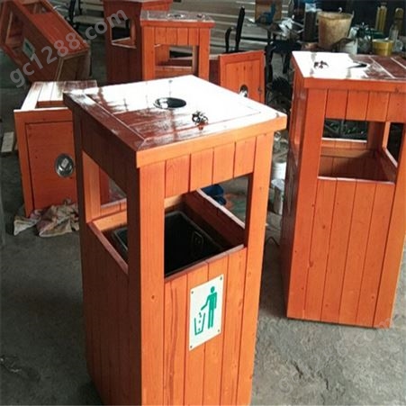 重庆垃圾箱厂家 阿力达 钢木垃圾桶 单桶环卫垃圾桶 现货销售