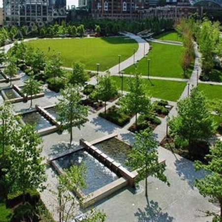 武汉庭园绿化设计 小区景观绿化 景观园林绿化工程公司 润泽蔚来 b000362