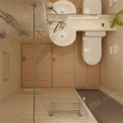 整体沐浴房厂家 澳普特 一体式整体卫生间 生产安装 多规格
