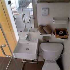 养老院整体浴室 家用一体式卫生间 玻璃隔断安装