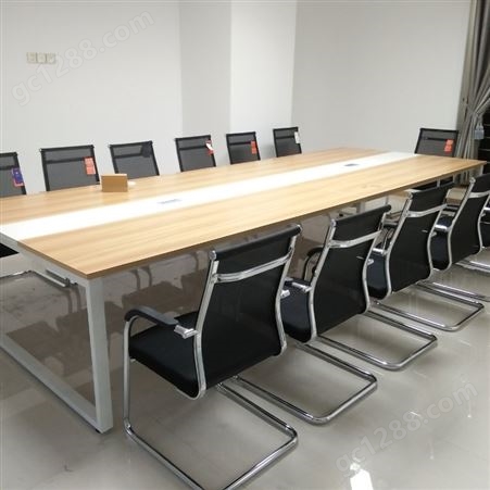西安厂家直供大中型会议桌椅定制现代钢木办公桌 品质货源 批发零售