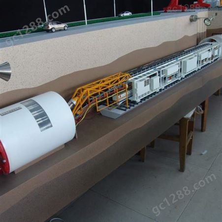 盾构机模型 隧道机工程设备模型 地铁设备模型