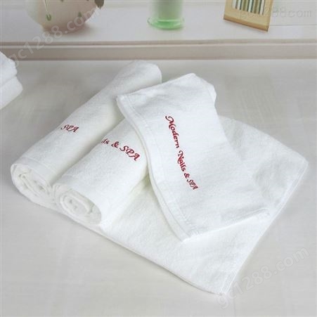 纯棉白色美容院spa毛巾包头巾，美容院浴巾，美容定制吸水不掉毛